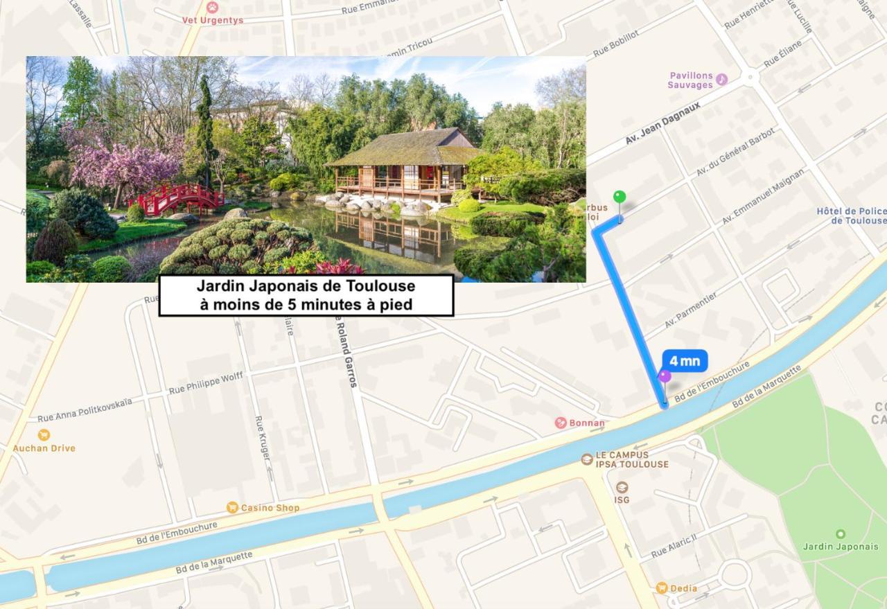 شقة Le Saint Eloi - Studio Avec Parking Toulouse Centre المظهر الخارجي الصورة